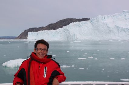 Et af mine foredrag er om Grønland, og mange af mine malerier er med isbjerge.